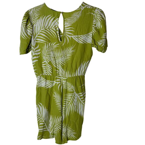 Cleobella Green Tropical Print Romper - Picture 2 of 8